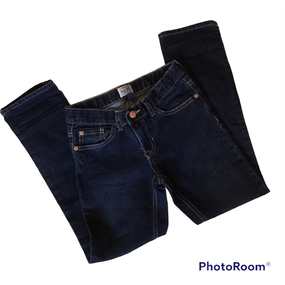 Children’s Place Jeans size 10 Dark Blue Denim skinny stretch adjustable waist